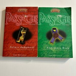 ADVENTURES IN ODYSSEY PASSAGES ARIN’S JUDGEMENT/ANNISON’S RISK PAPERBACK BOOKS